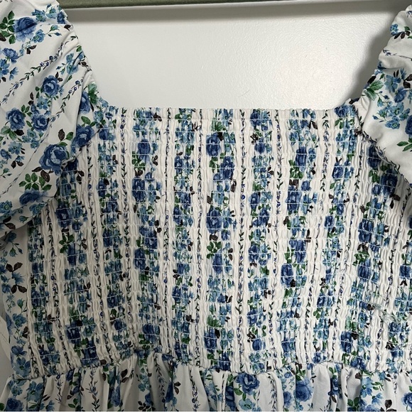 NEW Altar’d State Blue Floral Cotton Maxi Dress Size Large Available NWT - Picture 10 of 10